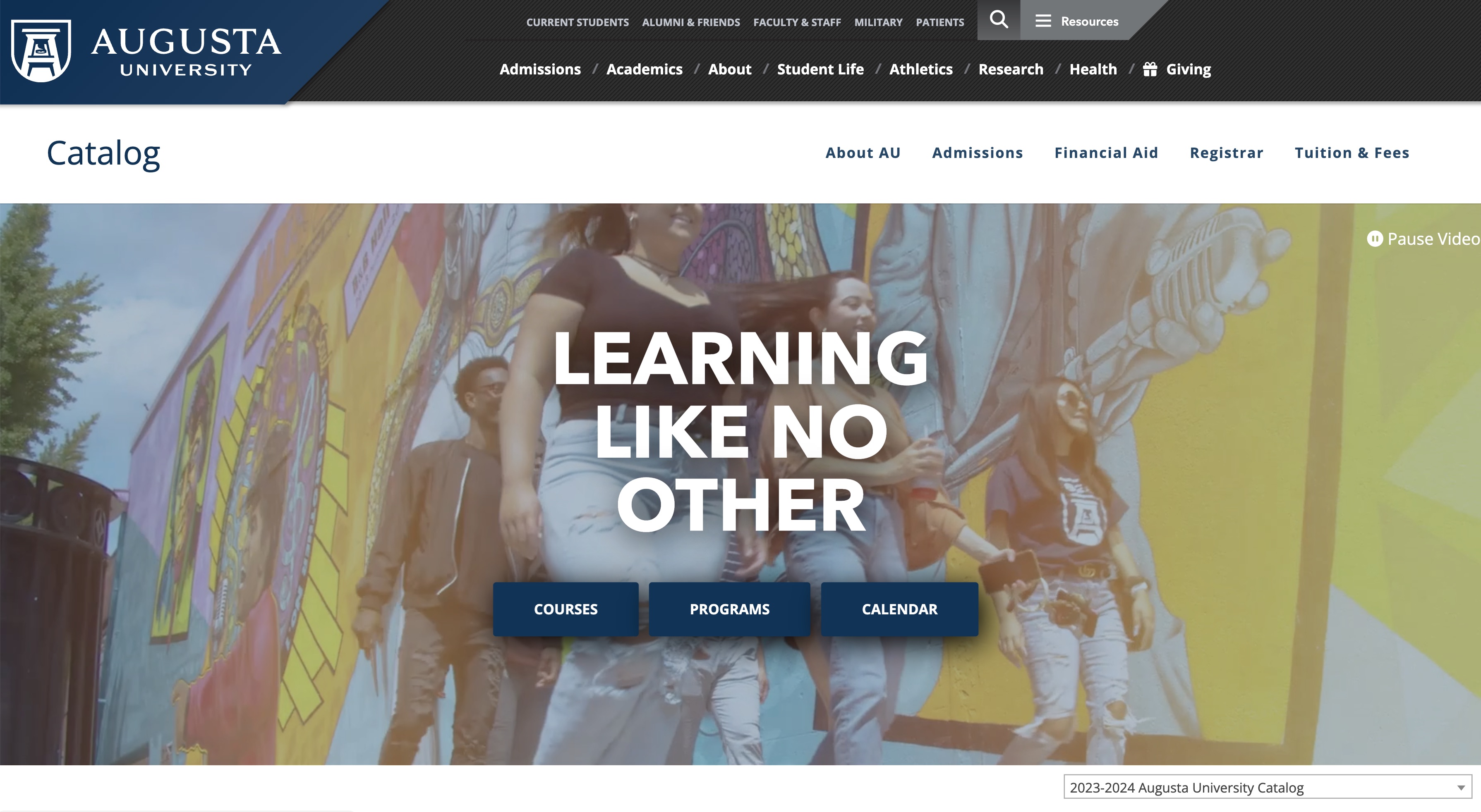 augusta university catalog 1