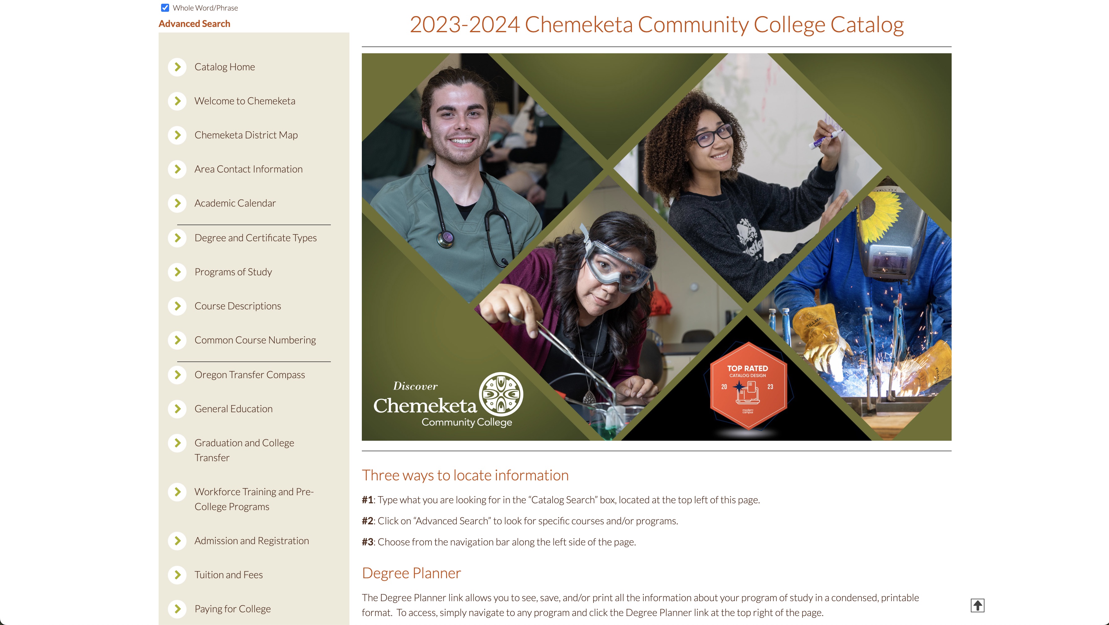 chemeketa university catalog 2
