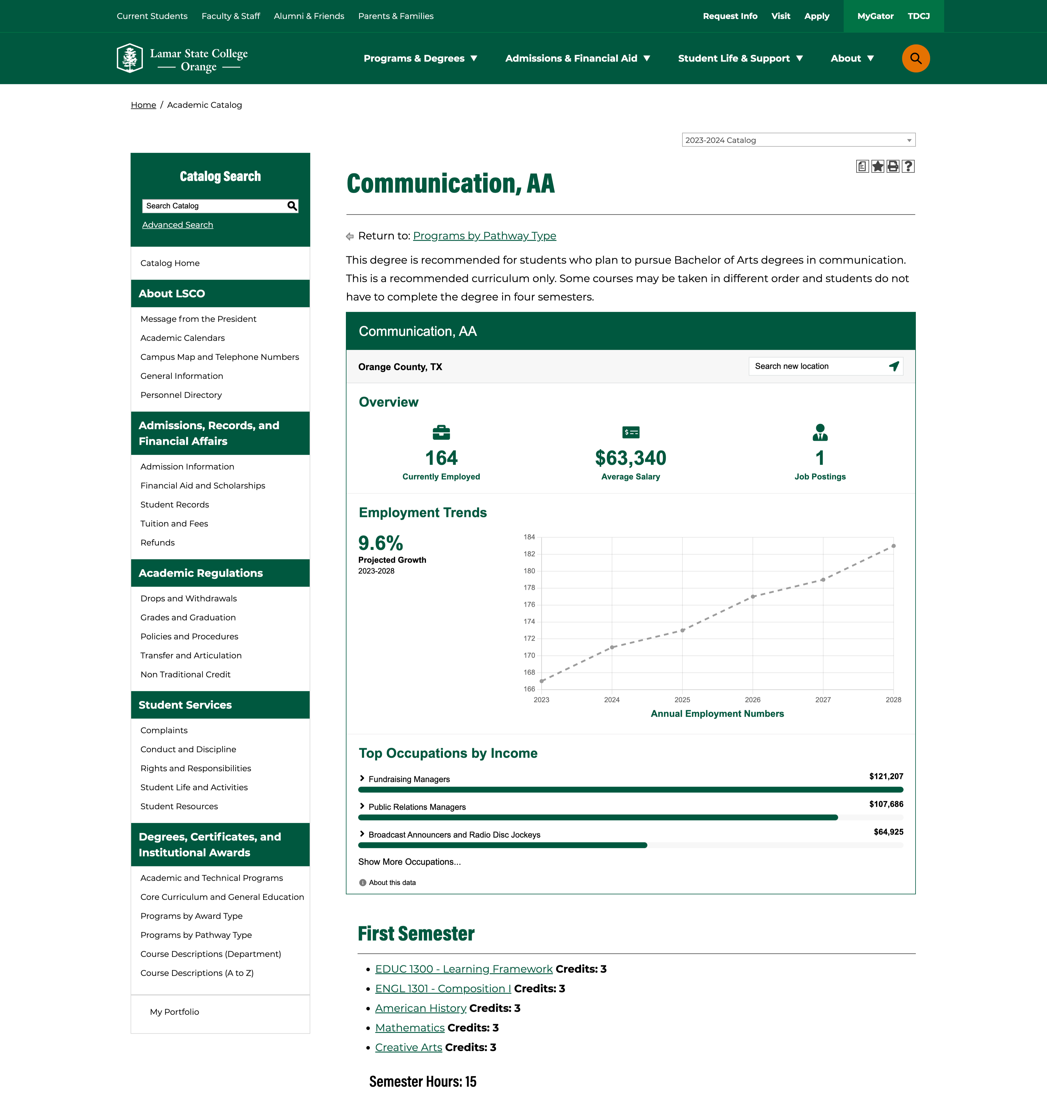 lamar college catalog 3