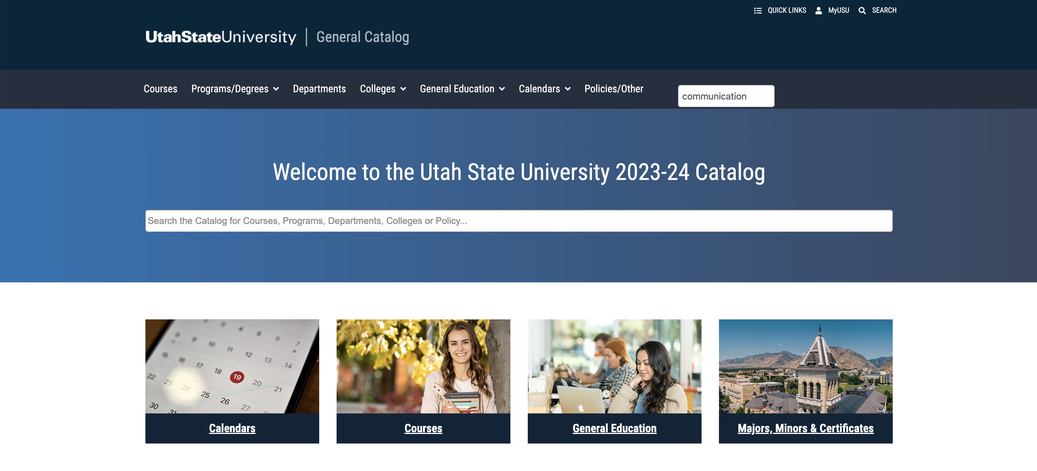 utah state catalog 1