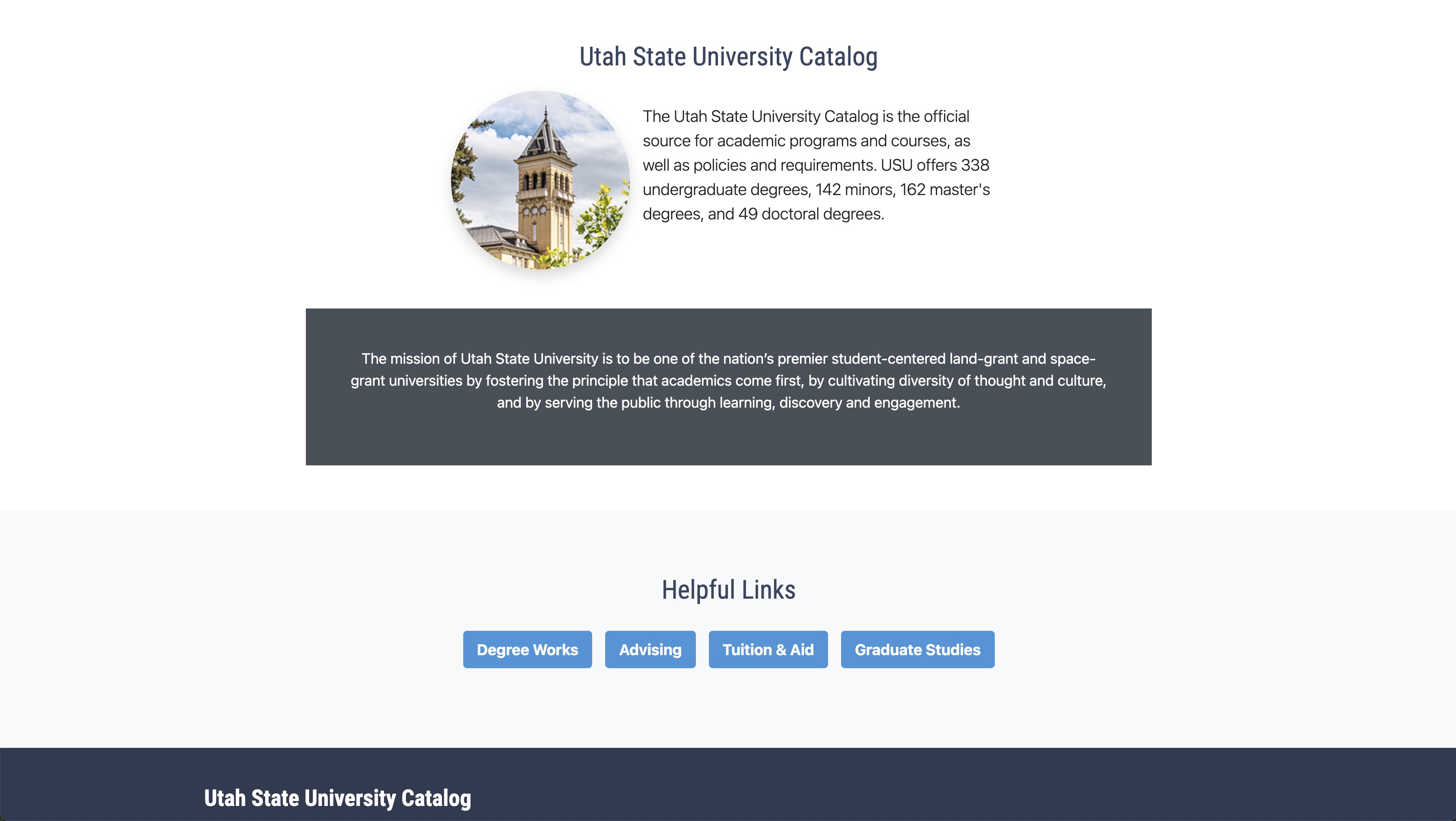utah state catalog 2