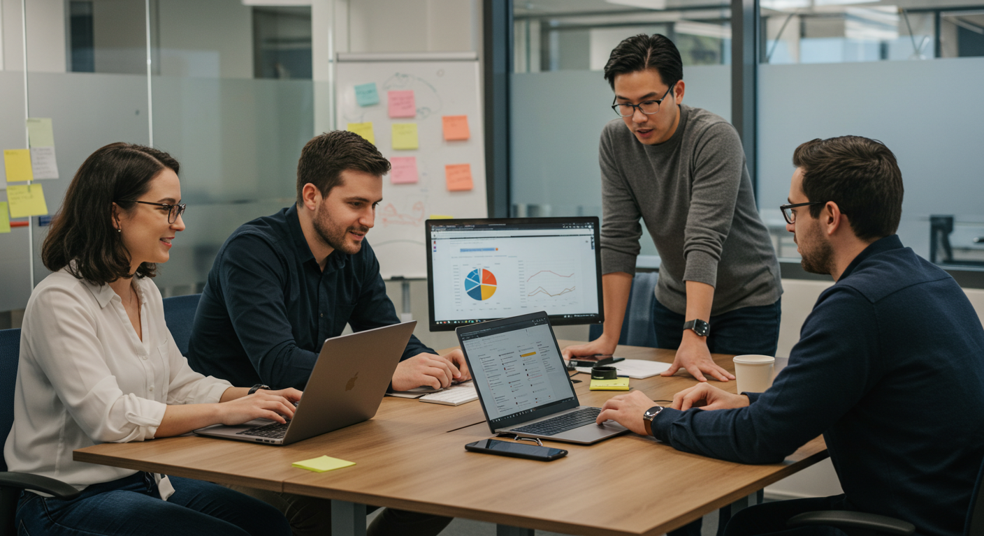 adults working together