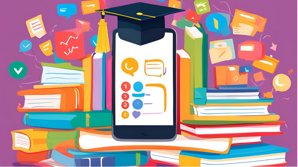 colorful iphone illustration