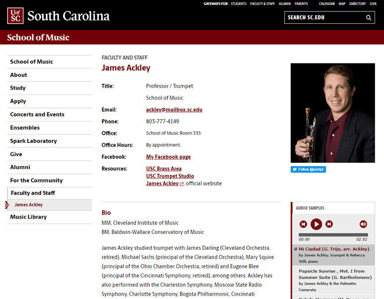 university of south carolina higher education directory