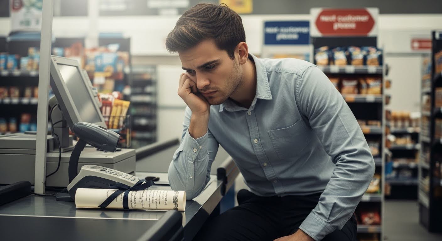 An image of a graduate not using their degree