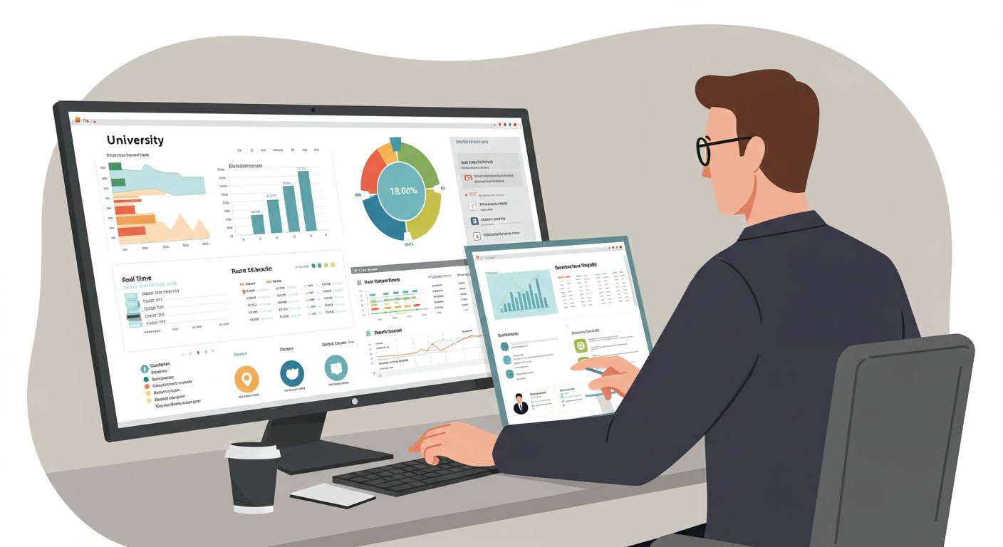 illustration of man on laptop