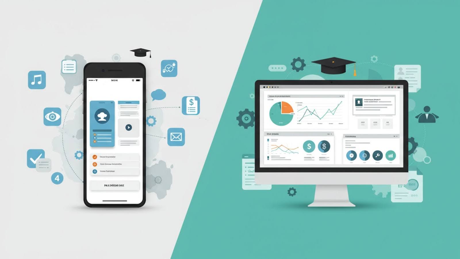phone and laptop continuing ed registration graphic