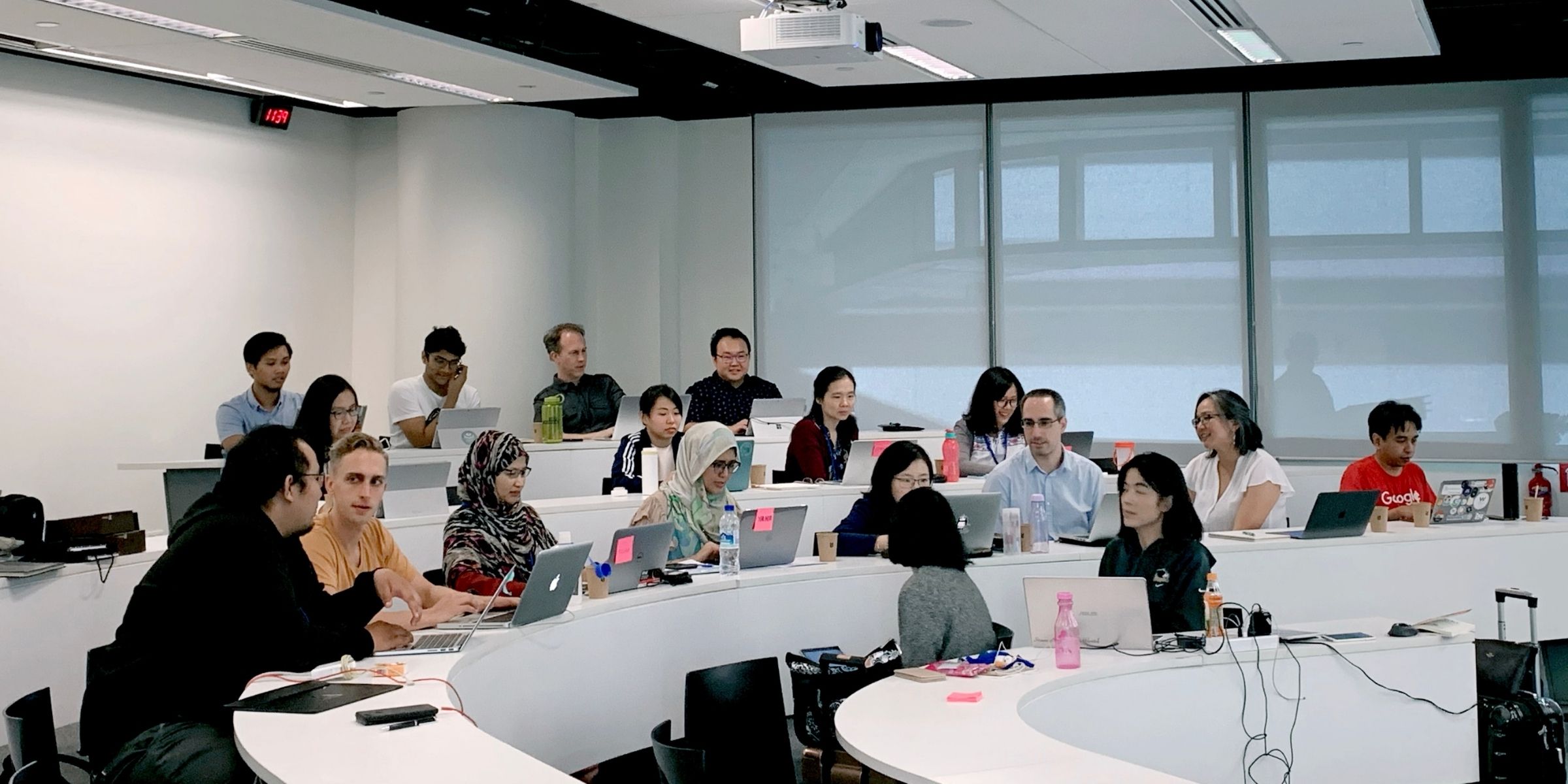 students in a lecture hall
