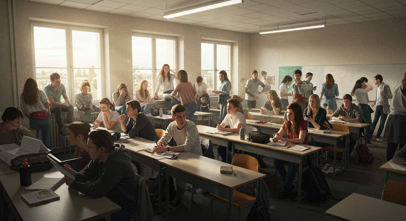 students in classroom