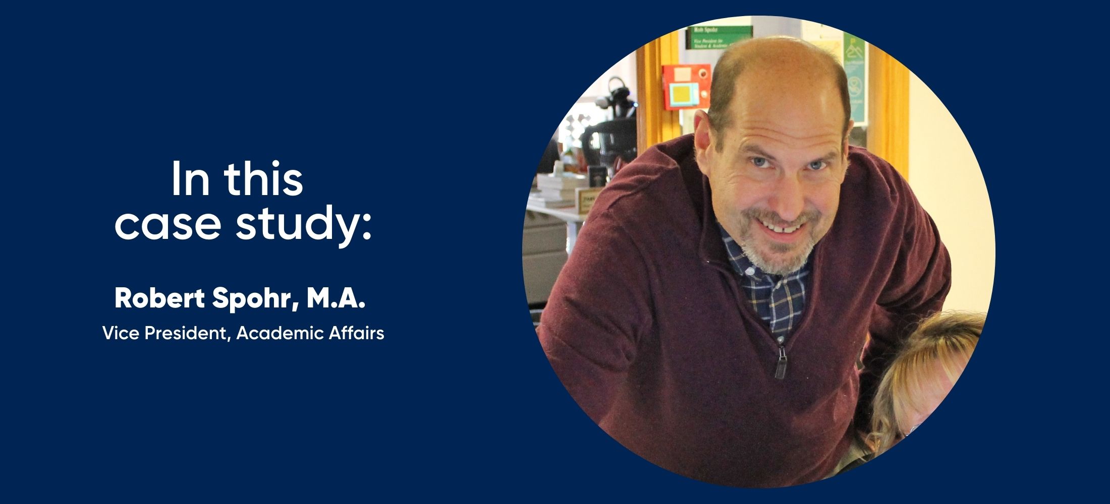 Robert Spohr vice president of academic affairs