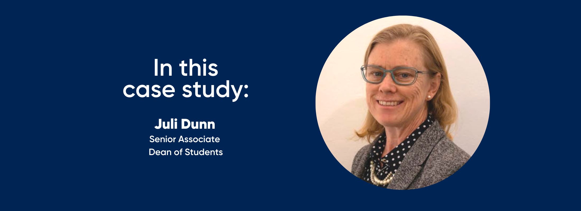 Juli Dunn, senior associate dean of students