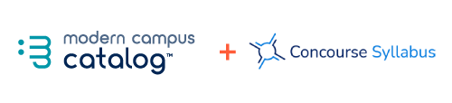Modern Campus Catalog + Concourse Syllabus