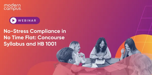 No-Stress Compliance in No Time Flat: Concourse Syllabus and HB 1001
